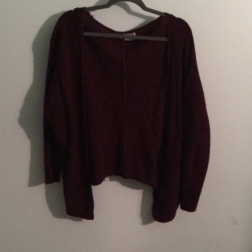 PacSun Burgundy Cardigan (Small)